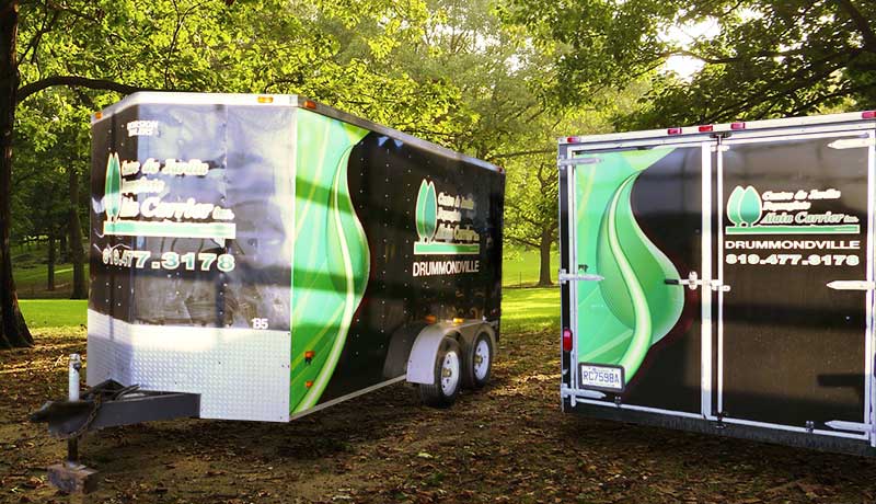 Lettrage de Vehicule, Drummondville, Sherbrooke, Montréal, Trois-Riières, Québec, St-Jean