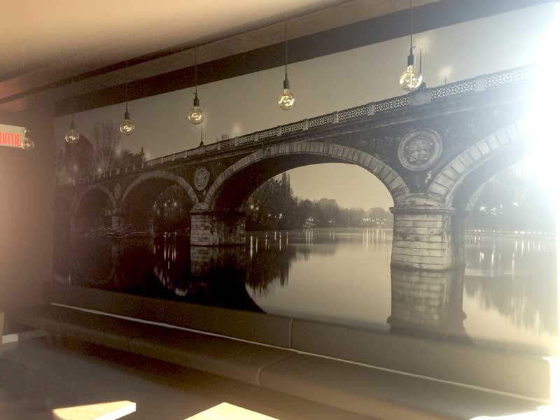 Murale pour mur de restaurant